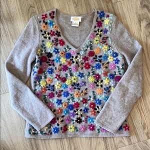 ISO Talbots Floral Wool Sweater
